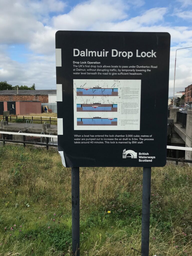 Cycle Routes in Scotland : Glasgow - Loch Lomond (NCN 7) - Dalmuir drop lock