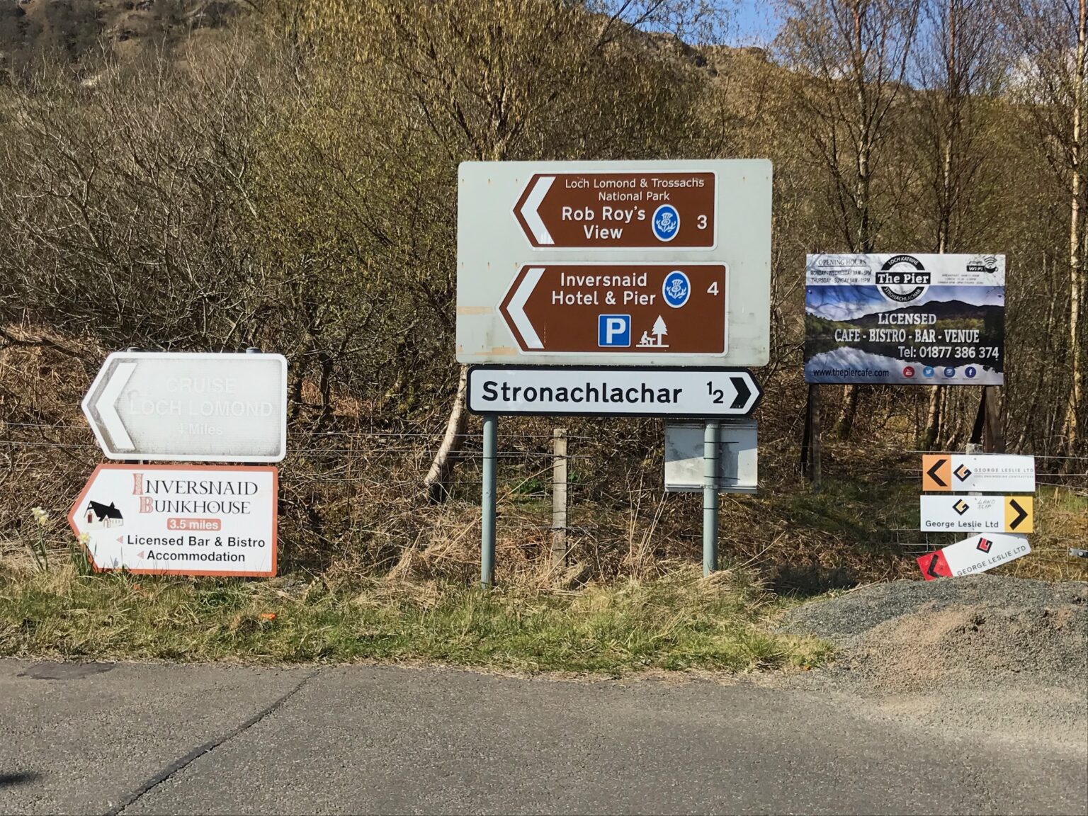 Cycle Routes in Scotland Aberfoyle Dukes Pass Loch Katrine