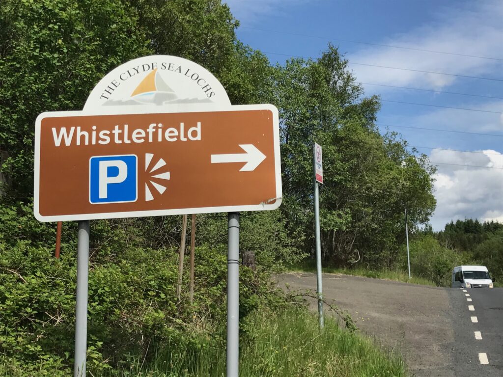 Whistlefield picnic area -Loch Lomond West Glens route