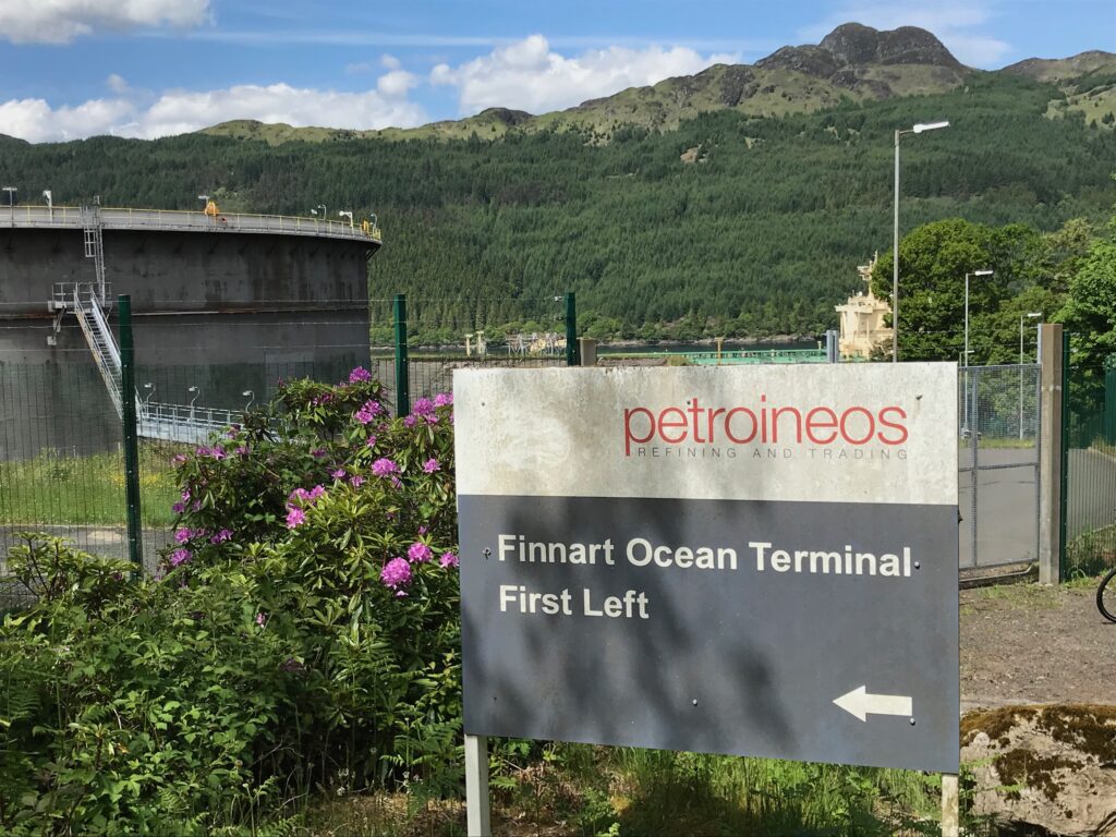 Finnart Ocean Terminal -Loch Lomond West Glens route