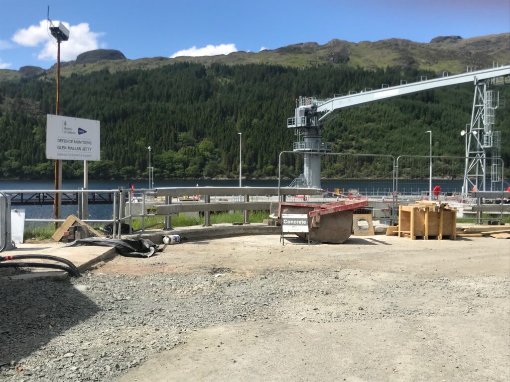 Glen Mallan Jetty Loch Long -Loch Lomond West Glens route