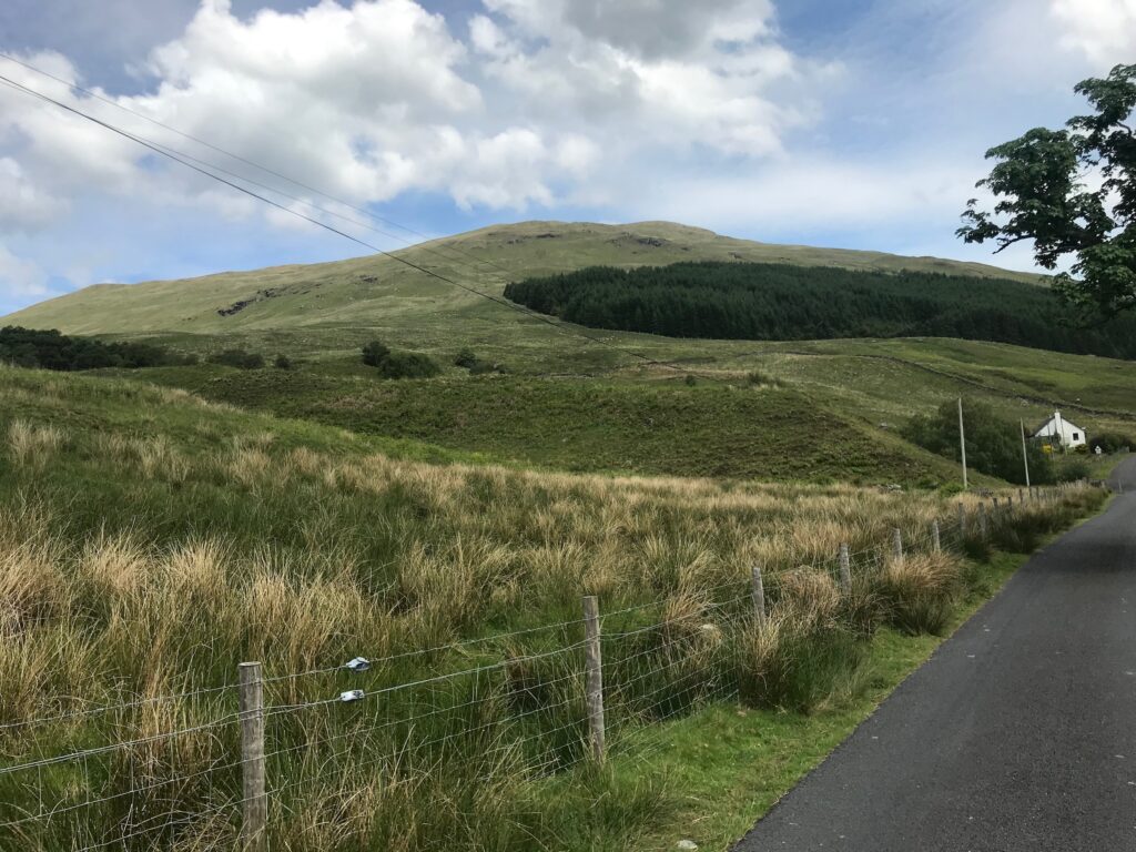 Beinn Bhreac from Glen Douglas -Loch Lomond West Glens route