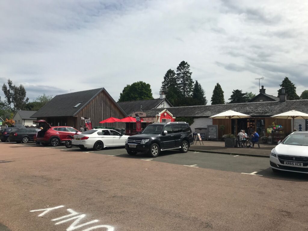 The car park at Luss village