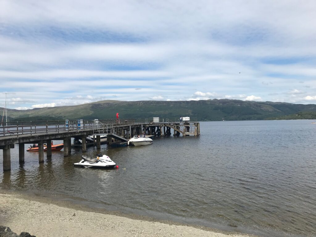 The pier at Luss village