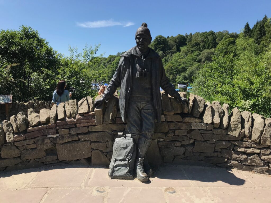 Tom Weir statue, Balmaha