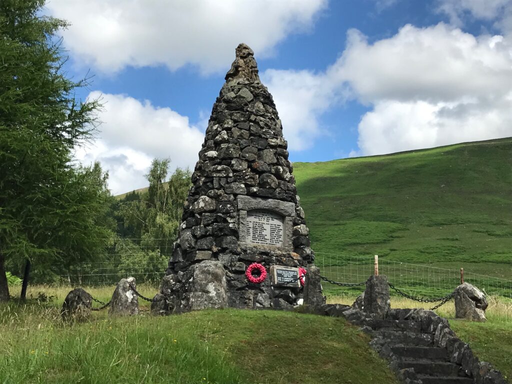 War memorial, Glen Lyon -Cycling Ben Lawers, Glen Lyon & Loch Tay on 13 Jul 21