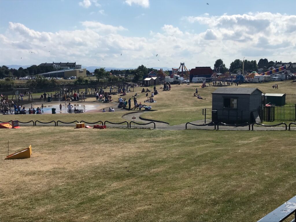 Fairground and play area at Burntisland