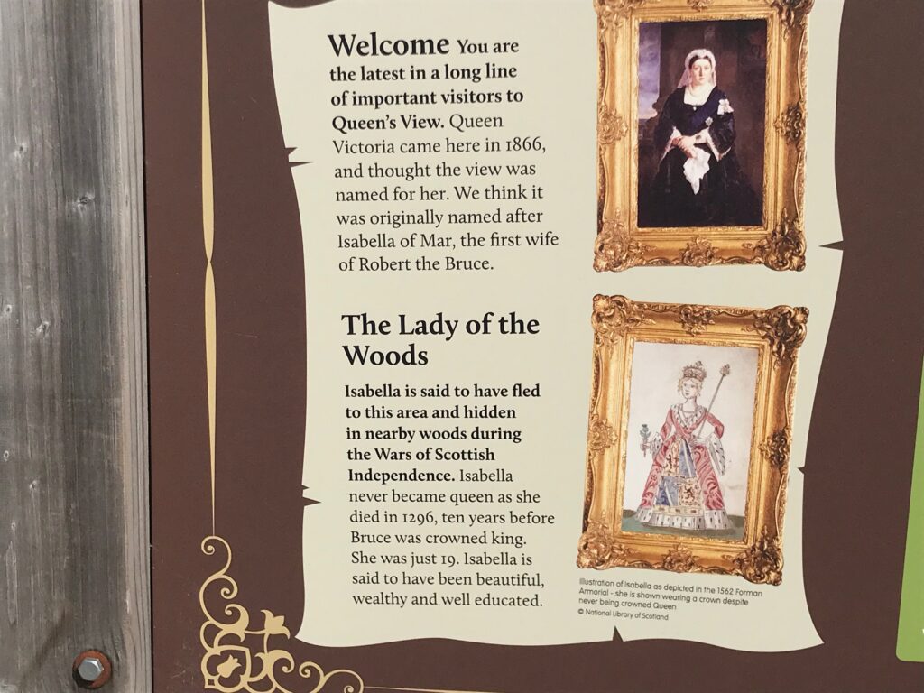 Queen's View Info Board