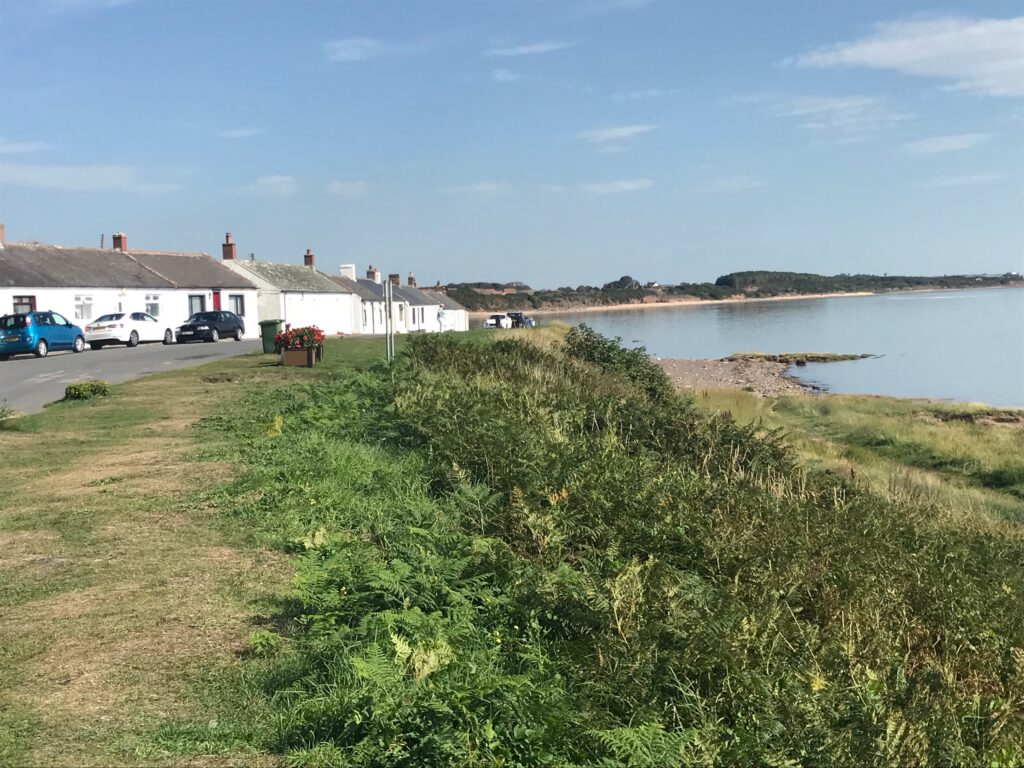 The bay at Powfoot Village - Cycling Dumfries & Galloway Villages on 8 Sep 21