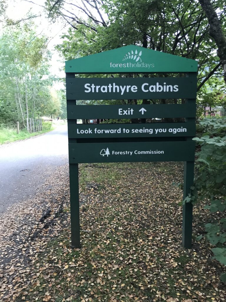 Strathyre Cabins -Cycling from Callander to Killin (NCN 76) on 20 Sep 20